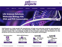 Tablet Screenshot of cellprojects.com